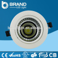 Epistar Bridgelux Chips Meawell Driver 15w de alta luminosidad Round COB Downlight, empotrado LED Downlight